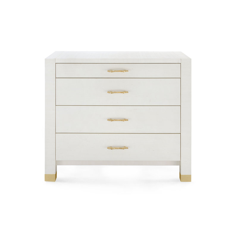 Camden Large 4-Drawer, Sand White