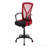 Office Chair, Adjustable Height, Swivel, Ergonomic, Armrests, Computer Desk, Work, Red Mesh, Black Metal, Contemporary, Modern