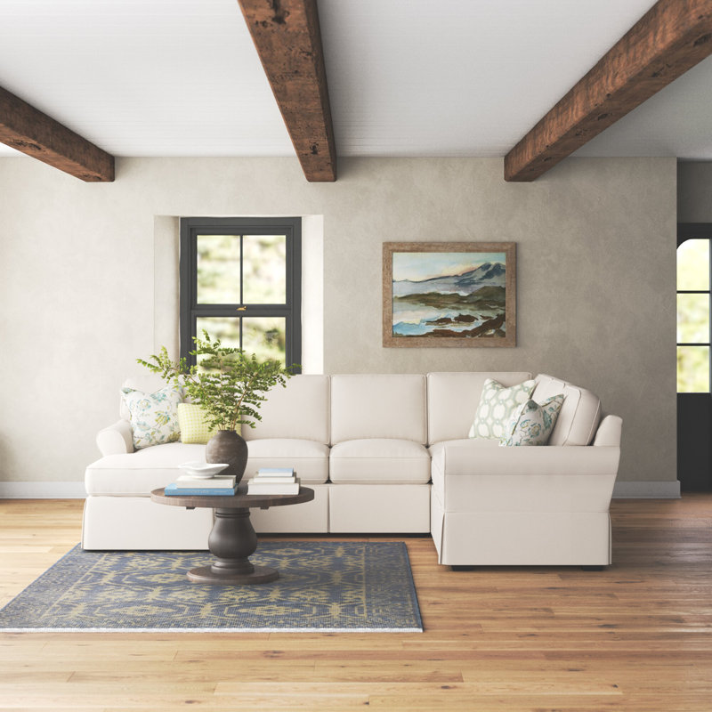 Sadler Upholstered U-Shaped Sectional Symmetrical, Nomad Snow Crypton®