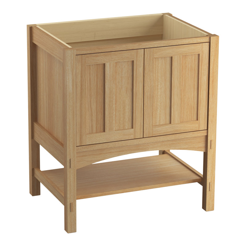Base de meuble-lavabo™ 30 "avec 2 portes Marabou, Chêne blanc kaki