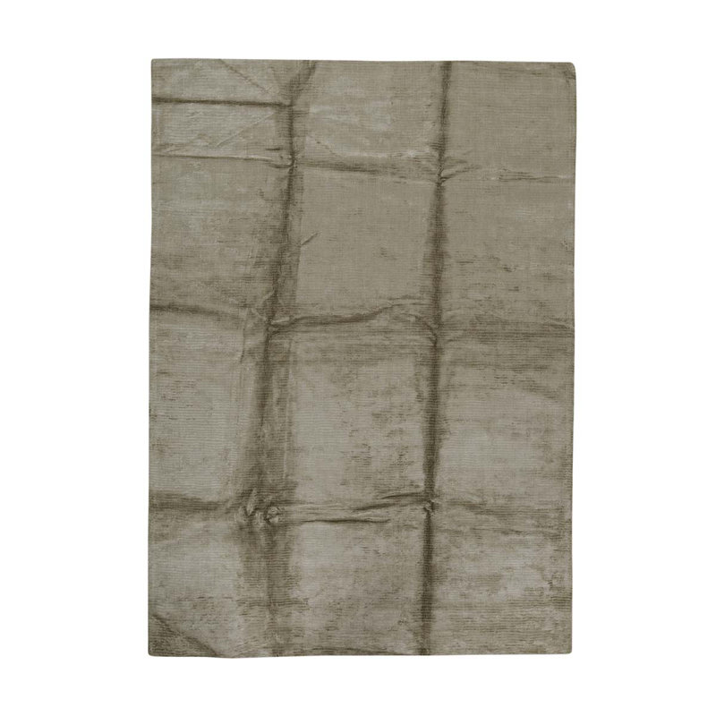 Tapis beige noué à la main de haute qualité
