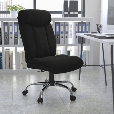 Fauteuil de direction pivotant avec appui-tête complet Oliverson Big & Tall LeatherSoft