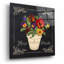 «Fleur Pensee-53015» par Jean Plout, art mural en verre acrylique, 12 po x 12 po-132494667