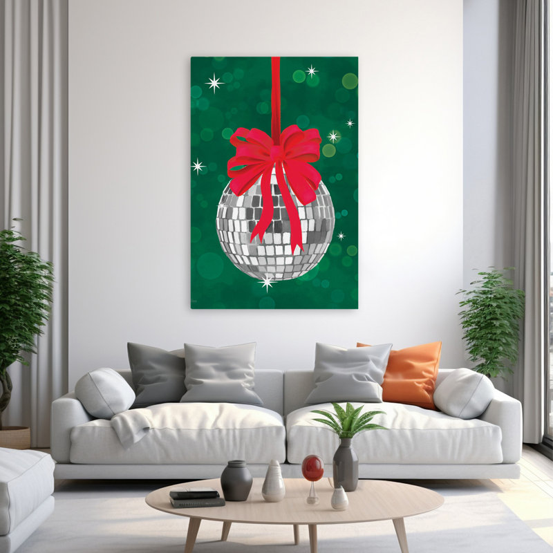 Ornement boule disco - Art moderne ornement festif boule disco, H 60 po x l 40 po