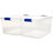 Homz Storage Organizing Container Bin with Latching Lids-71007993-71007994-97291500
