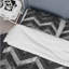 Ensemble de housse de couette moderne à motif de chevrons gris-109155317