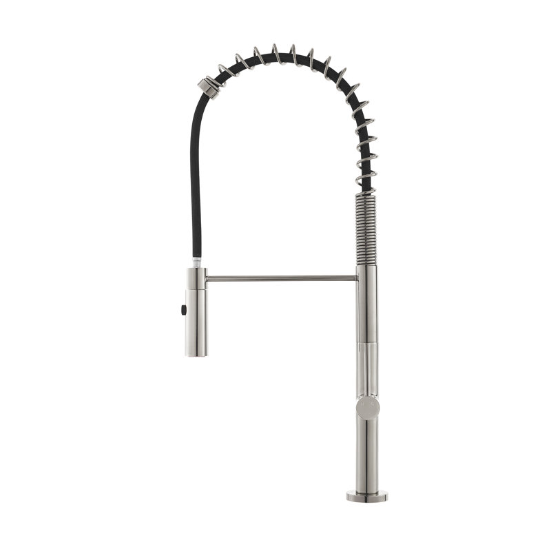 Chalet Single Handle, Pull-Down Kitchen Faucet, Brushed Nickel