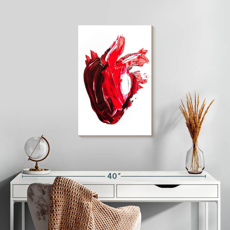 Kelan Abstract Human Heart, 24" H x 16" W