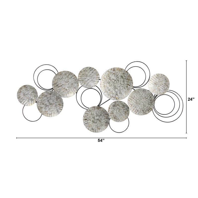 Boho Abstract Wall Decor on Metal