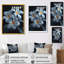 Plumeria jaune et gris élégant - Plumeria - décoration murale-106151145-106151146