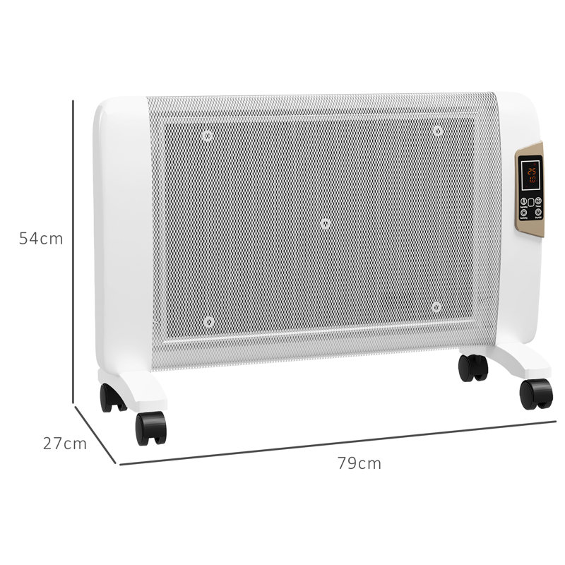 Belfry Heating Yessenia 1000W 3412 BTU Electric Panel Space Heater, White