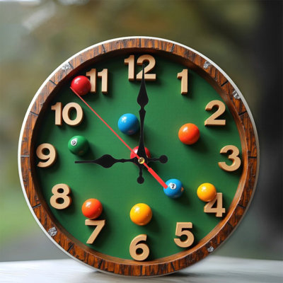 Horloge murale 10 po MDF avec mouvement à quartz silencieux et crochet