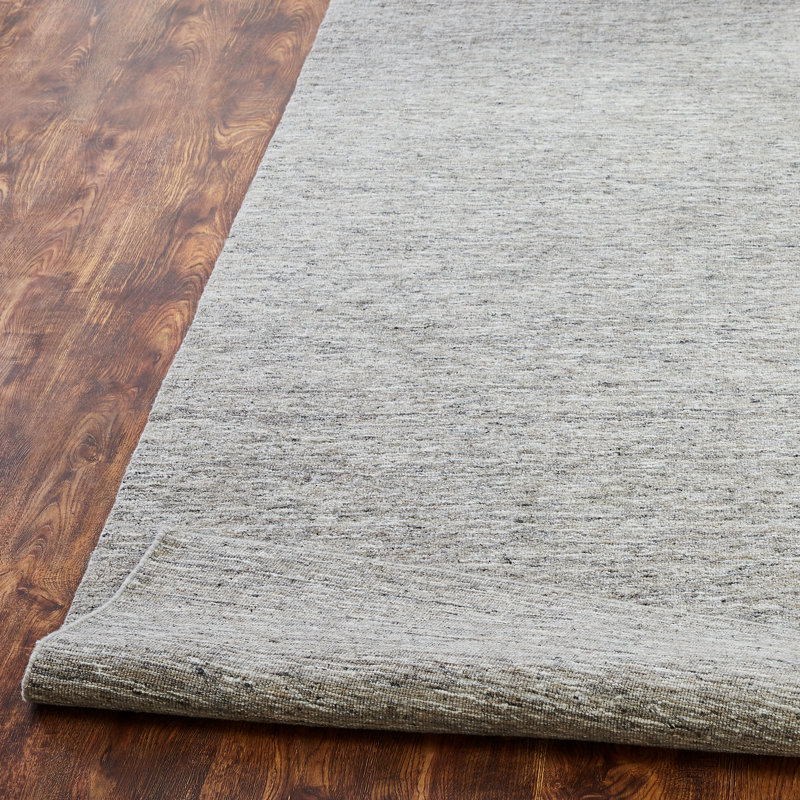 Izack Hand Loomed Area Rug in Gray, Rectangle 6' x 9'