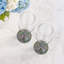 Succulents Floating Intenso Vegan Leather Round Coasters-749185317