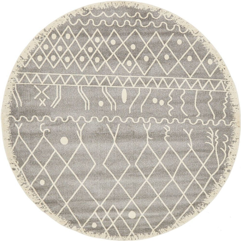 Globe Geometric Indoor Rug, Round 3'3"