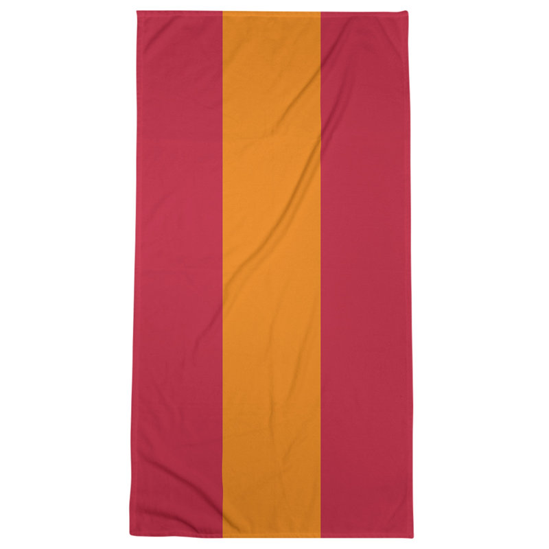 Beach Towel, Red/Yellow
