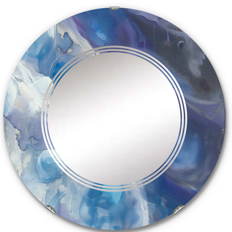 Into the Stream I Accent Bathroom / Vanity Mirror, 23.6" H x 23.6" W