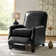 Fauteuil inclinable manuel en cuir véritable Glen Ellyn
