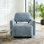 Chaise d'appoint moderne avec structure en bois massif