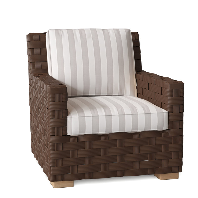 St. Barts Outdoor Lounge Chair, St. Barts Hemp, Ocean