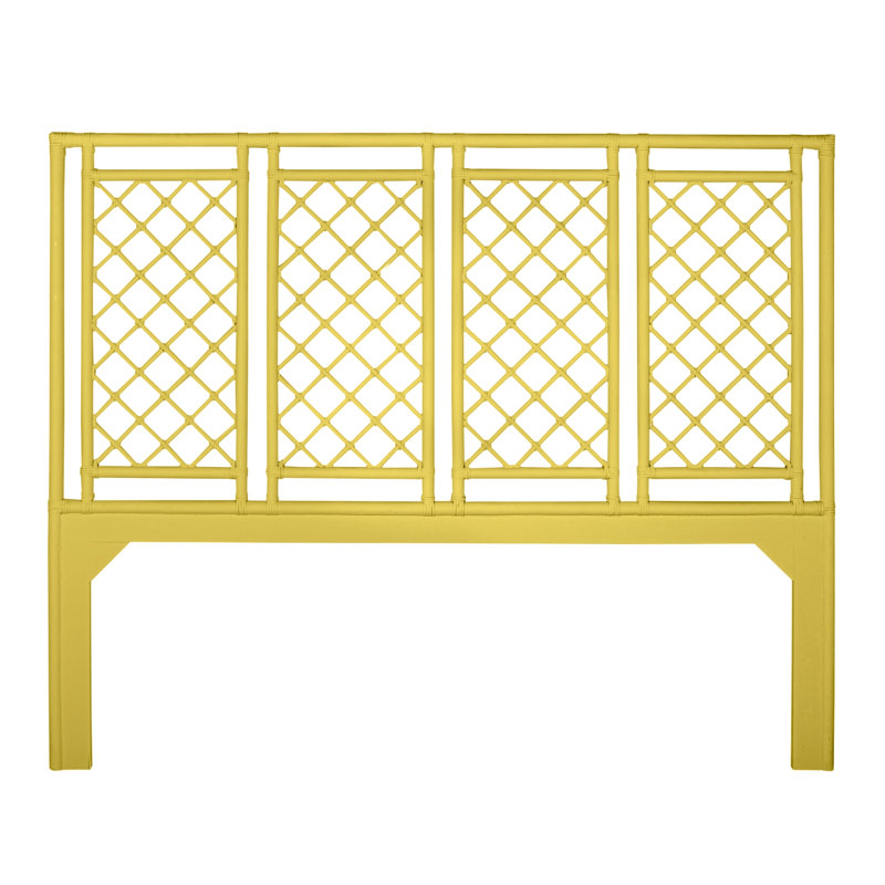 X And Diamond Headboard, Sunflower Yellow, King