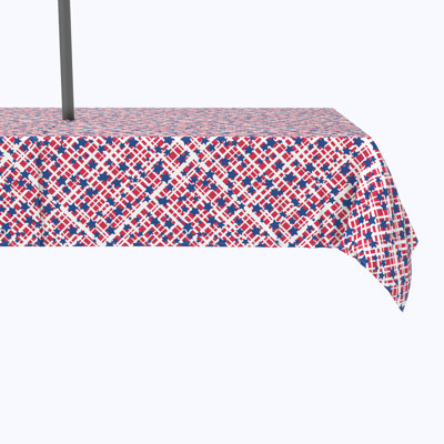 Alegra Stars on America Check Tablecloth