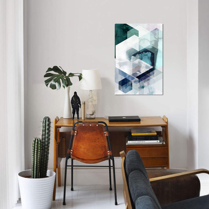 « graphic clxv » par mareike böhmer, impression sur toile tendue, H 40 po x l 26 po x P 1,5 po, Pas de tapis, Toile tendue