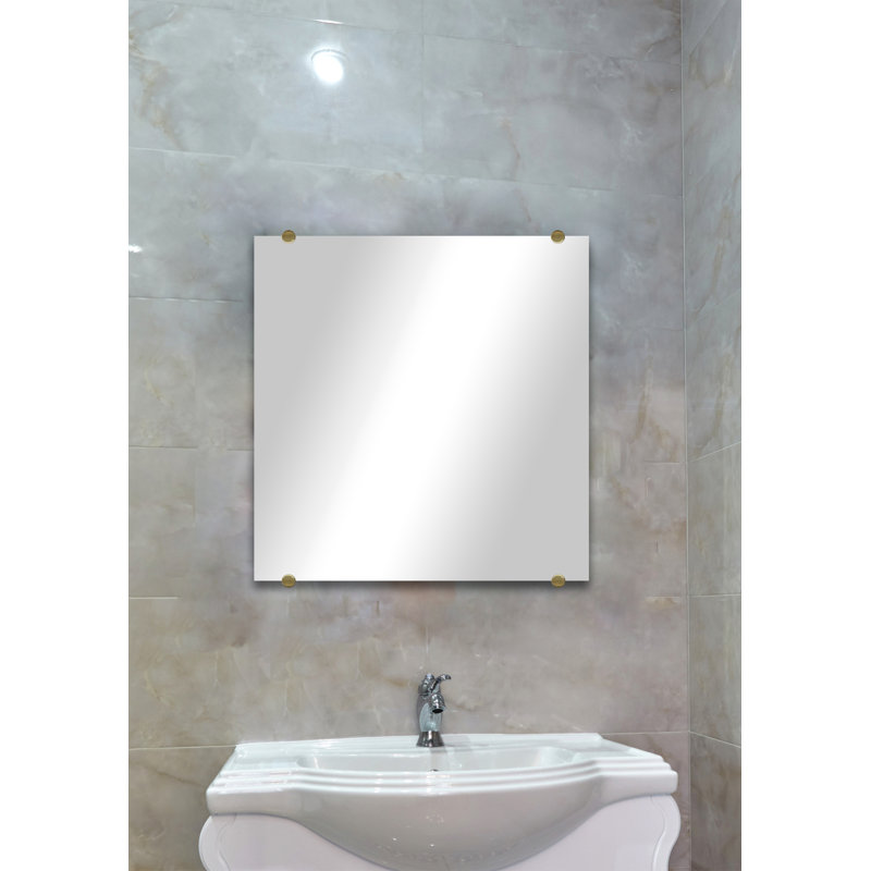 Miroir d'appoint mural Cheston, 12 po x 12 po