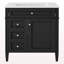 Meuble-lavabo de 30 po avec lavabo supérieur, meuble-lavabo moderne avec 2 tiroirs et tiroir escamotable, meuble-lavabo simple-323949417-323949418
