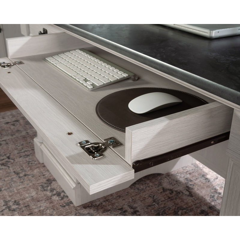 Bureau double caisson en pin Pebble
