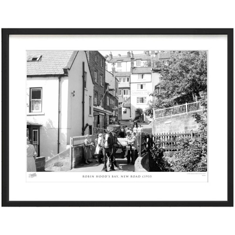 Robin Hood's Bay, New Road C1955 by Francis Frith - Single Picture Frame Print, 60cm H x 80cm W x 2.3cm D