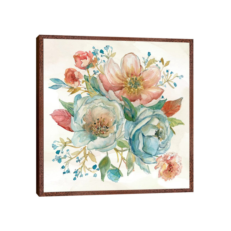 Rose Garden II by Carol Robinson - Painting on Canvas, Classic Wood Framed, 93.98 cm H x 93.98 cm W