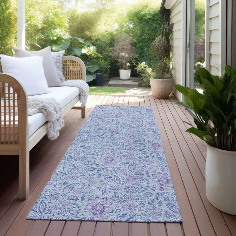Tapis intérieur / extérieur Ayush, Tapis de couloir 2 pi 3 po x 7 pi 6 po