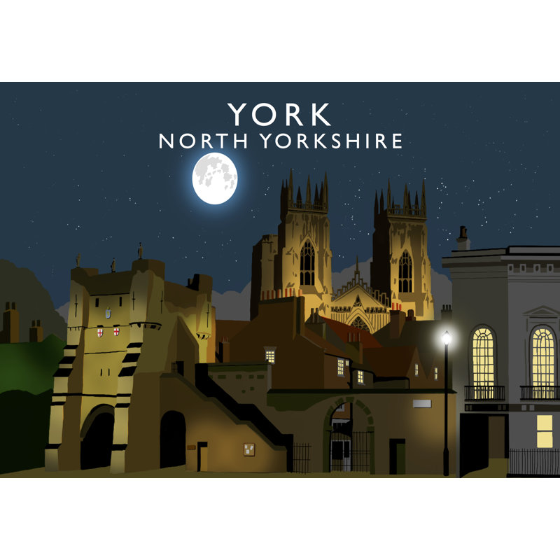 York Night by Richard O'Neil - Print, No Frame, 30 cm H x 40 cm W x 1 cm D
