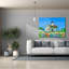  Art mural en toile, «Lighthouse Cottage» par Geraldine Aikman, 54 po x 40 po