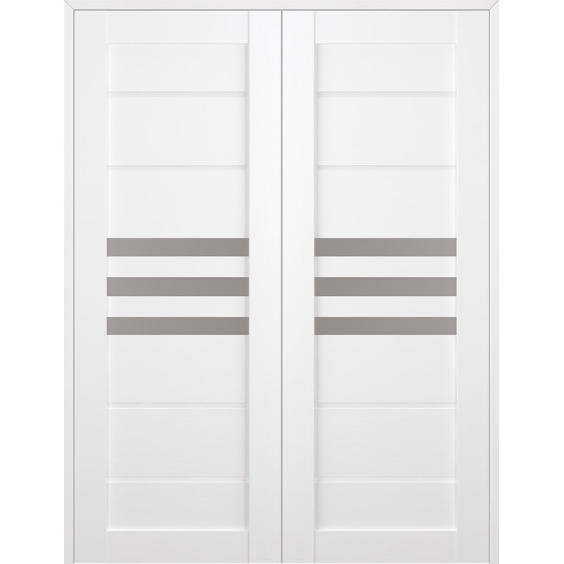 Porte française Dome, Blanc noble, Réversible, 63,5 po x 83,23 po