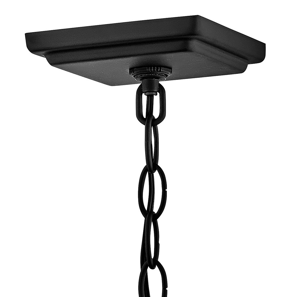 Marilee Seeded Outdoor Composite Pendant, Black
