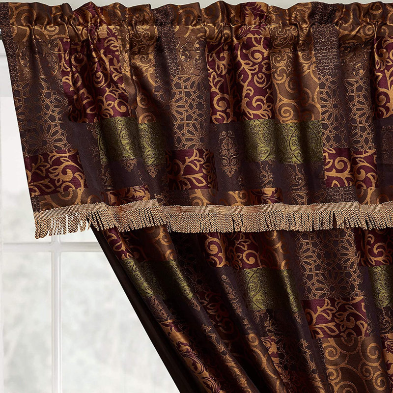 Amelia Room Darkening Curtain Pair, Multicolor