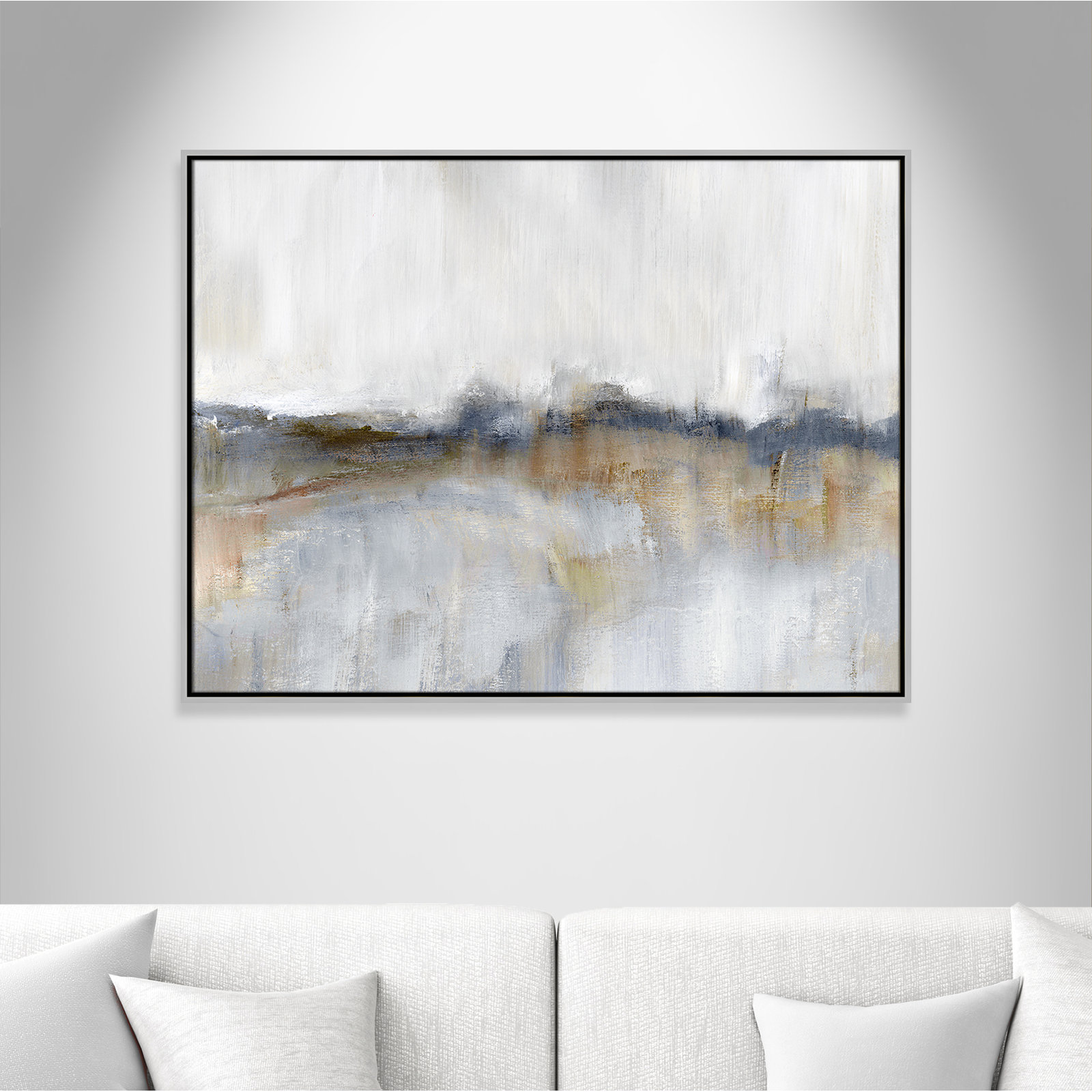Autumnal Tide Print by Nan, 31.5" H x 41.5" W, Silver