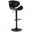Sommerard Swivel Upholstered Faux Leather Adjustable Height Bar Stool with Iron Frame