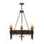 Lustre de roue de style bougie 6 lumières Ranchester