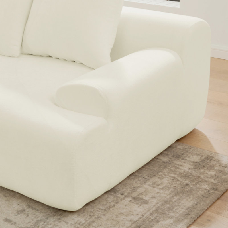 Canapé modulaire modulaire désossé Tavian, Beige