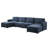 4 - Piece Sectional Sofa Set with 2 Ottomans-1784525889