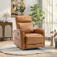 Ensemble de salon moderne inclinable en similicuir 4 pièces avec fauteuil inclinable électrique modulaire et berçant manuel, porte-gobelets et console