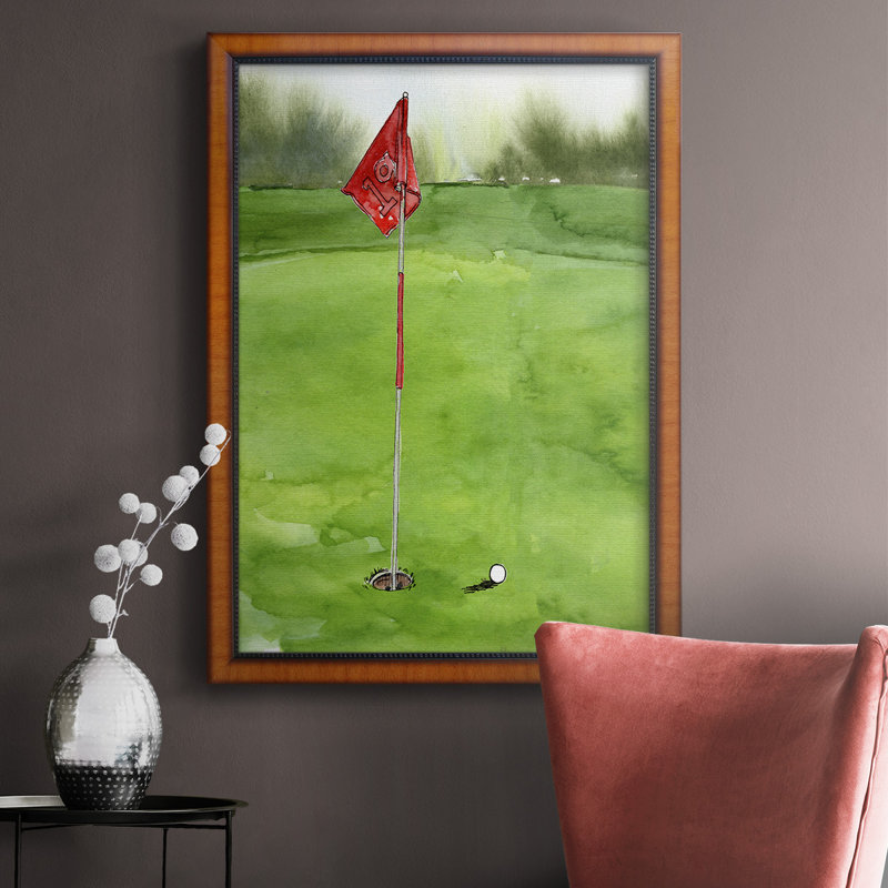 Tee Off Time I, toile encadrée de qualité supérieure - prête à être accrochée, 20" H x 16" W