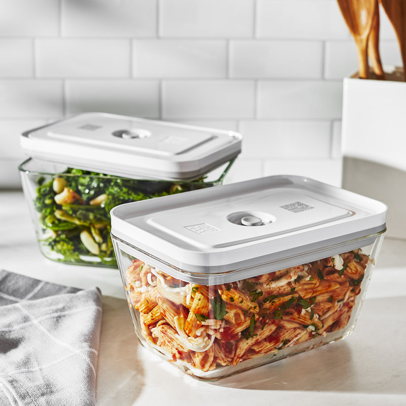 Fresh & Save Glass Airtight Meal Prep 2 Container Food Storage Set