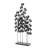 Getuta Metal Leaf Decorative Teal Sculpture with Gold Accents