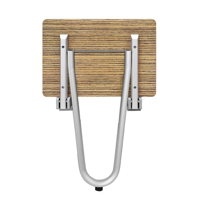 Chassidy Metal Shower Bench, 48.5cm H x 50cm W x 39cm D, Brown
