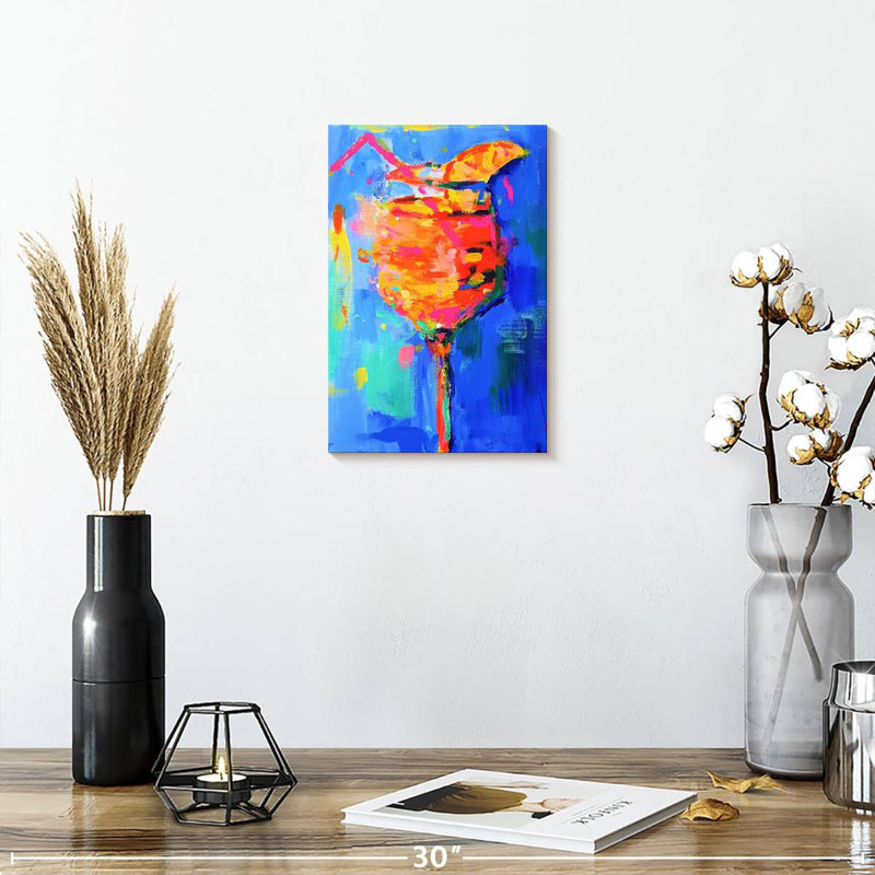 Yarlin Aperol Spritz I, 12" H x 8" W