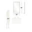 Miroir de coin avec tablette Rey Radius-48939085
